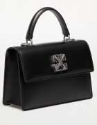 Off-White Чанта Jitney 1.4 Top Handle Chain Black/ Silver