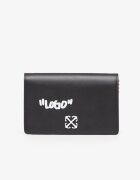 Off-White Чанта Jitney Wallet On Chain Quote Black/ White