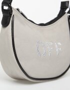 OFF-WHITE KIDS Чанта Hobo Bag Light Grey/ Silver