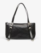 Our Legacy Чанта 2 Cm Belt Shoulder Bag Tire Black Forever Cowhide