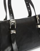 Our Legacy Чанта 2 Cm Belt Shoulder Bag Tire Black Forever Cowhide