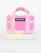 Palm Angels Kids Чанта Shiny Mini Tote Pearl Rose/ Black