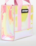 Palm Angels Kids Чанта Shiny Mini Tote Pearl Rose/ Black