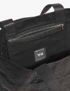 Y-3 Чанта Leather Tote Bag Black