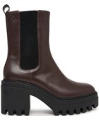 Calvin Klein Боти Chunky Heeled Chelsea Lth YW0YW01547