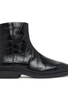 Calvin Klein Боти Square Ankle Boot Zip Croc Lth HW0HW03185