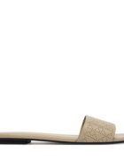 Calvin Klein Чехли Org Flat Sndl One Bar Lth Aop HW0HW02857