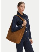 Calvin Klein Дамска чанта Slouchy Suede Leather Medium Bag LV04F3597G