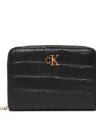Calvin Klein Портфейл Ck Croc Medium Flap Zip Around LV04F1095G