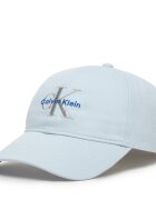 Calvin Klein Шапка с козирка Monologo Embroidery Baseball Hat LV04K5026G Светлосиньо