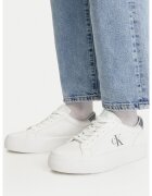 Calvin Klein Сникърси Vulc Flatf Lth Silver Logo Tag YW0YW01877
