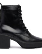 Calvin Klein Зимни обувки Block Heel Ank Boot Laceup Lth HW0HW03174
