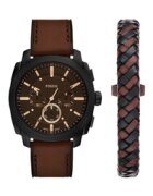 Fossil Комплект часовник и гривна Machine Chronograph FS6102SET