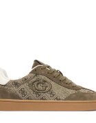 Guess Сникърси FLTJAC LEA12 Каки