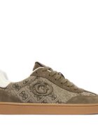 Guess Сникърси FLTJAC LEA12 Каки