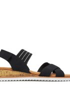 Skechers Сандали BOBS Desert Kiss-Shore Enough 114130/BLK