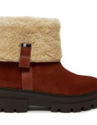 Tommy Hilfiger Боти Faux Fur Suede Roll-Down Boot FW0FW08158