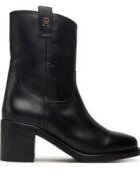 Tommy Hilfiger Боти Riding Lthr Mid Boot Block Heel FW0FW08776