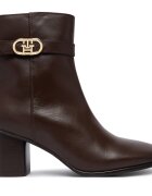 Tommy Hilfiger Боти Th Strap Leather Block Heel Boot FW0FW09488