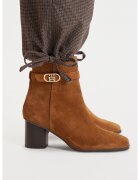 Tommy Hilfiger Боти Th Strap Suede Block Heel Boot FW0FW09521
