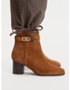 Tommy Hilfiger Боти Th Strap Suede Block Heel Boot FW0FW09521