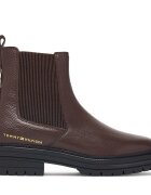 Tommy Hilfiger Боти тип челси Th Emboss Grain Leather Chelsea FW0FW09559