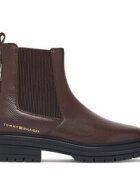 Tommy Hilfiger Боти тип челси Th Emboss Grain Leather Chelsea FW0FW09559