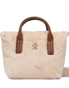 Tommy Hilfiger Дамска чанта Popette Micro Tote Faux Fur AW0AW19311