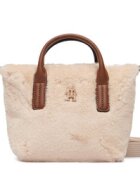 Tommy Hilfiger Дамска чанта Popette Micro Tote Faux Fur AW0AW19311
