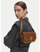 Tommy Hilfiger Дамска чанта Script Leather Crossover Suede AW0AW19326