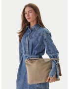 Tommy Hilfiger Дамска чанта Th Statement Leather Bag Suede AW0AW18402
