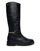 Tommy Hilfiger Офицерки Th Stud Leather Knee Riding Boot FW0FW09608