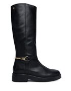 Tommy Hilfiger Офицерки Th Stud Leather Knee Riding Boot FW0FW09608