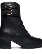Tommy Hilfiger Зимни обувки Block Heel Buckled Lace-Up Boot FW0FW09578