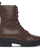 Tommy Hilfiger Зимни обувки Th Emboss Grain Leather Boot FW0FW09553