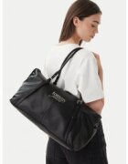 Tommy Jeans Дамска чанта Pebble Grain Metal Logo Tote Bag AW0AW18472