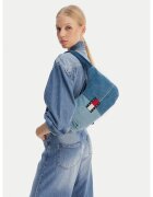 Tommy Jeans Дамска чанта Tjw Denim Patchwork Shoulder Bag AW0AW18471