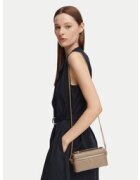 Tory Burch Дамска чанта Charlie Quilted East-West Vanity Case 186036