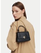Tory Burch Дамска чанта Charlie Quilted Mini Top Handle Chain Wallet 186032