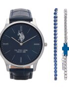 U.S. Polo Assn. Комплект часовник и гривна USP6453TW