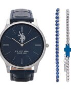 U.S. Polo Assn. Комплект часовник и гривна USP6453TW