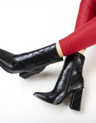 Exist Shoes Ботини Ebzera Черни