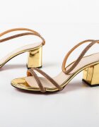 Exist Shoes Сандали на ток Anody Златни