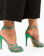 Exist Shoes Сандали на ток Bagaz Зелени
