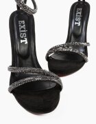 Exist Shoes Сандали на ток Bijoux 2 Черни