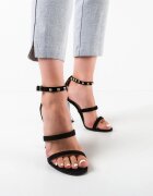 Exist Shoes Сандали на ток Bonda Черни