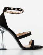 Exist Shoes Сандали на ток Bonda Черни