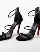 Exist Shoes Сандали на ток Cazak Черни