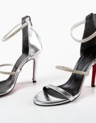 Exist Shoes Сандали на ток Cazak Сребърни