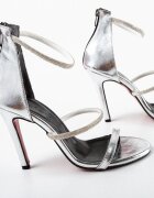 Exist Shoes Сандали на ток Cazak Сребърни